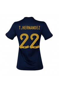 Frankrijk Theo Hernandez #22 Voetbaltruitje Thuis tenue Dames WK 2022 Korte Mouw